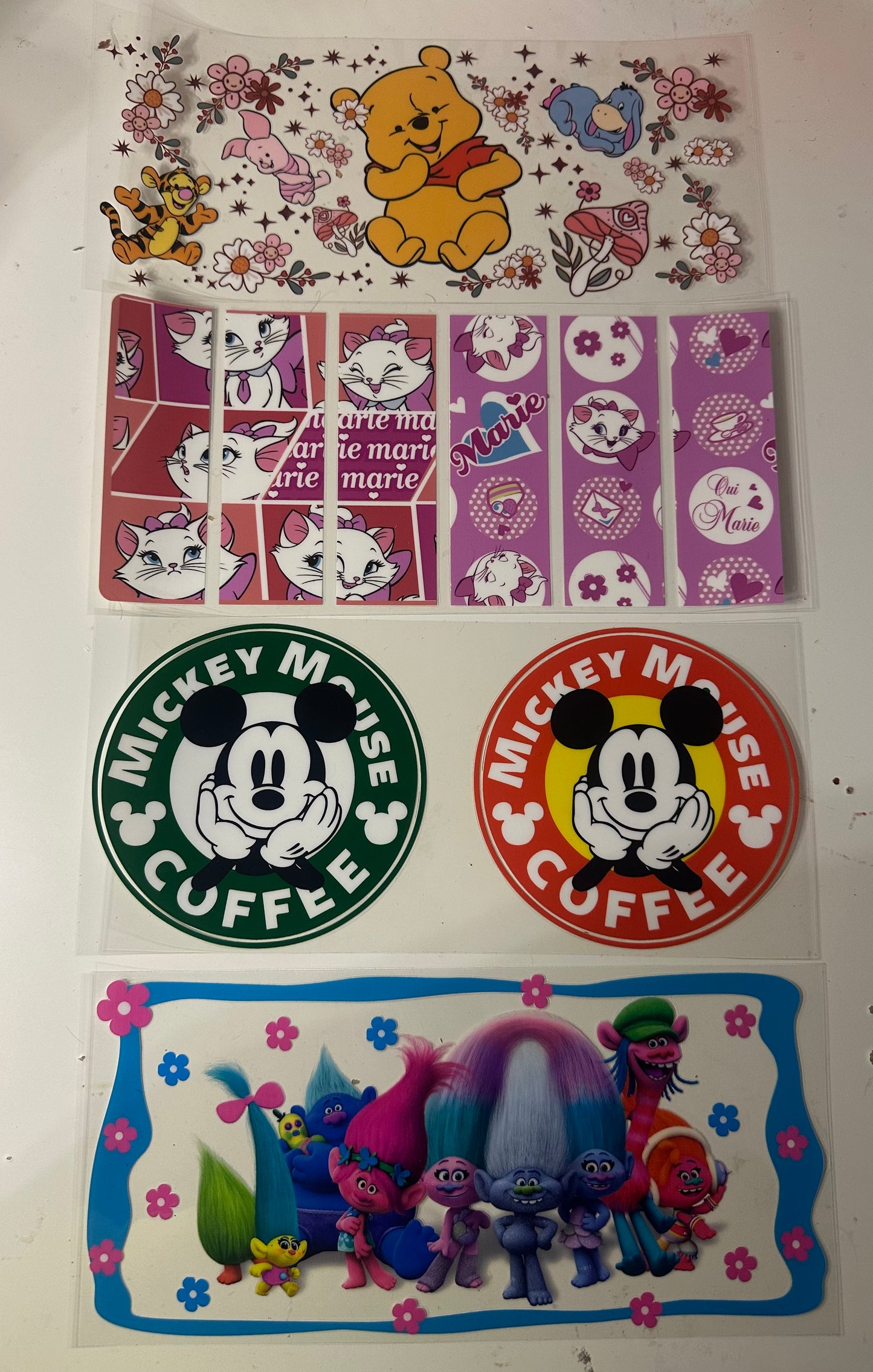 Various Cup Waps