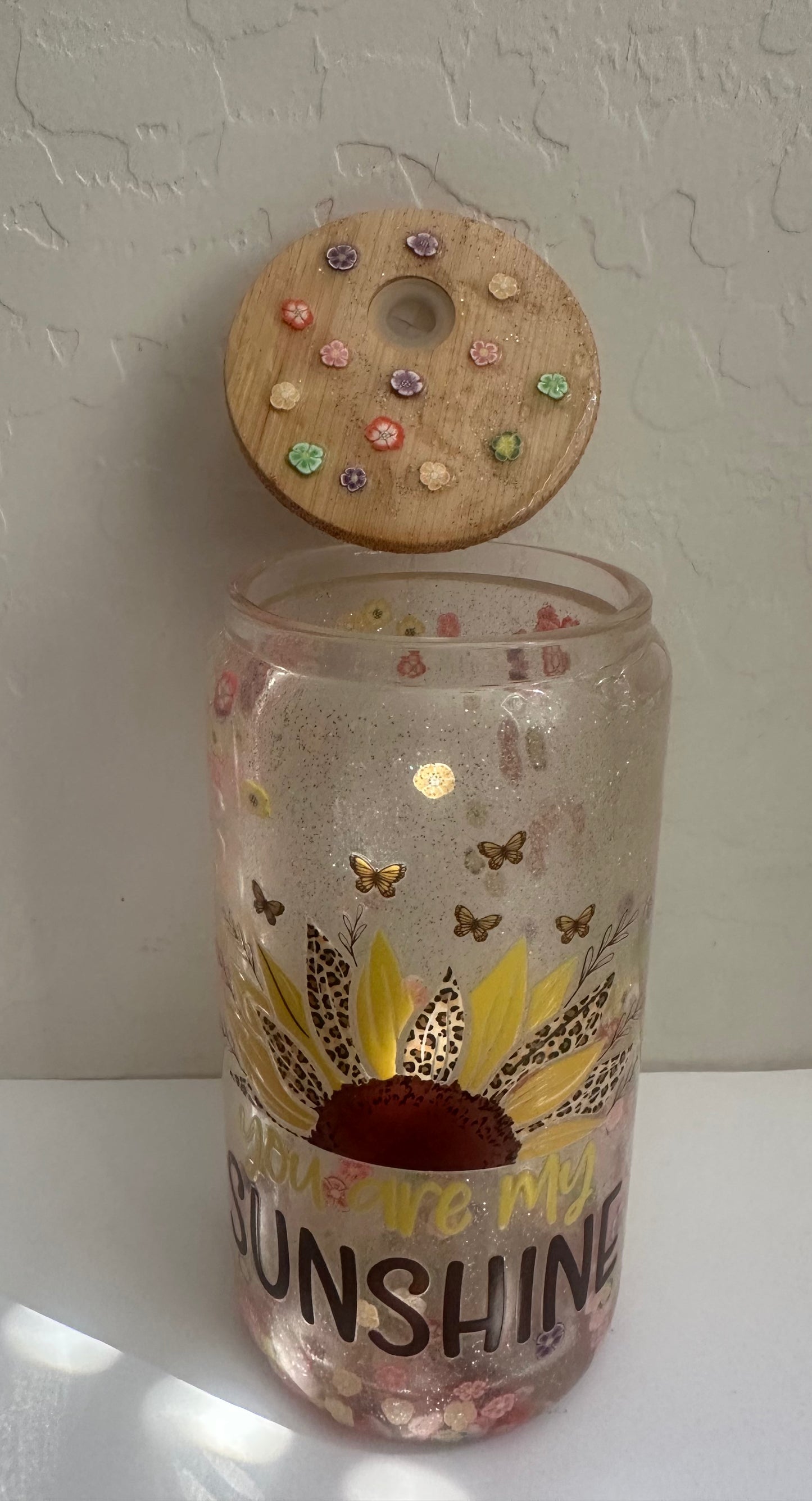Sunflower Glass Cup