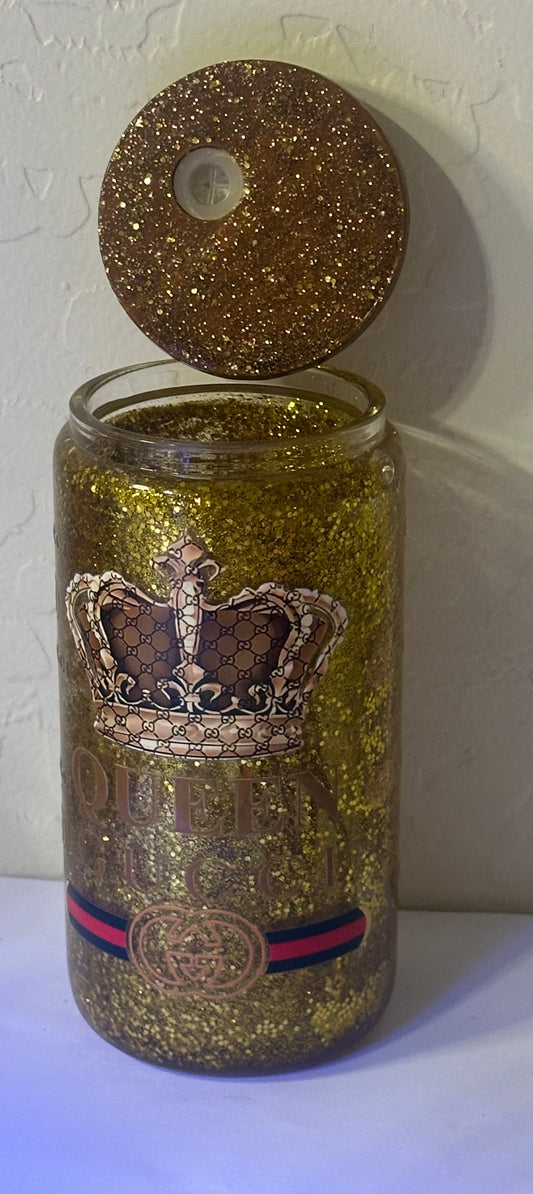 Queen Gucci Glass Cup