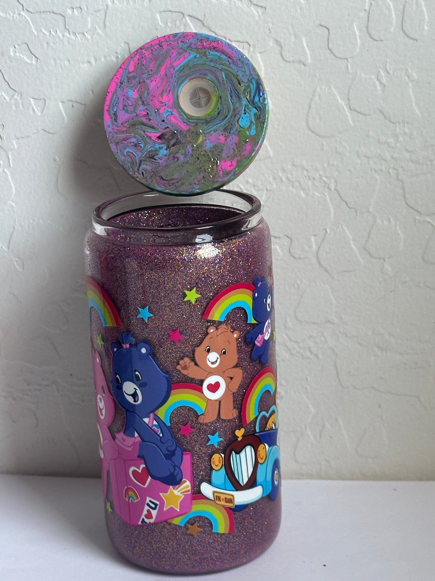 Care Bear Glass Cup