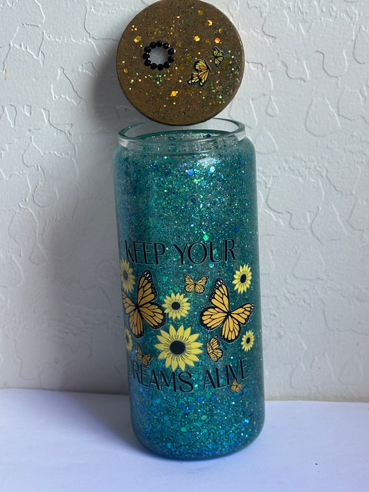 Sunflower Butterfly Cup