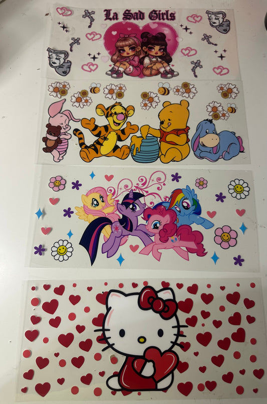 La Sad Girls, Winnie the Pooh, My Little Pony, & Hello Kitty
