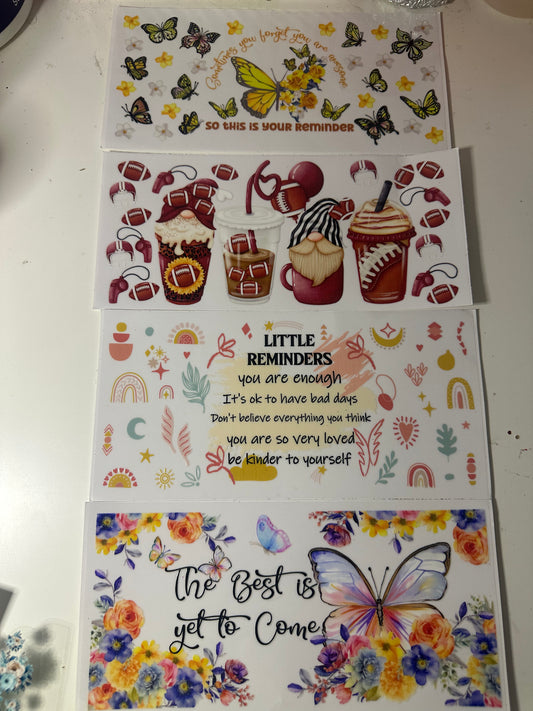 Butterflies, Motivational Words, Coffee & Footballs